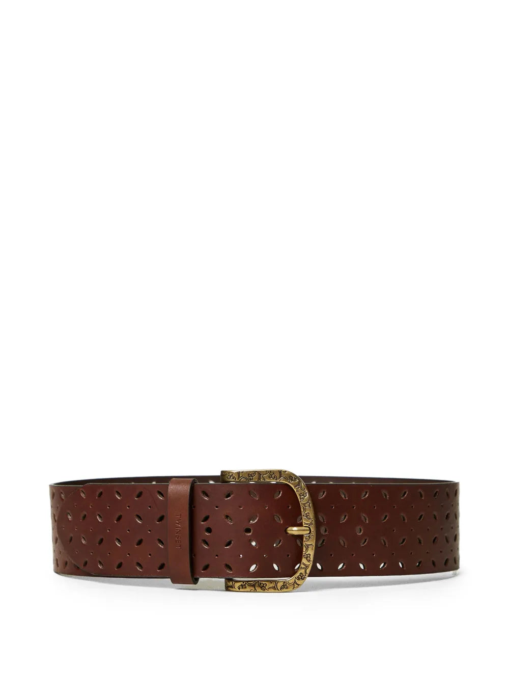 TWINSET lasered leather belt