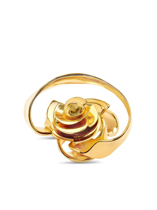 Oscar de la Renta flower detailing ring