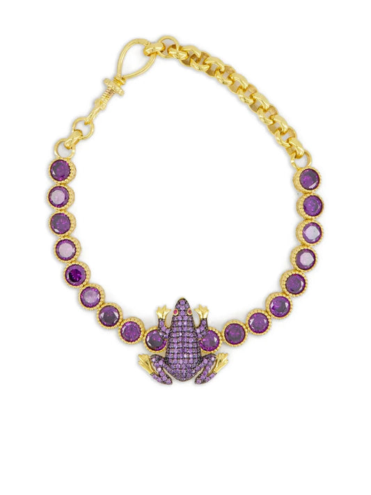 Begüm Khan Frog tennis bracelet