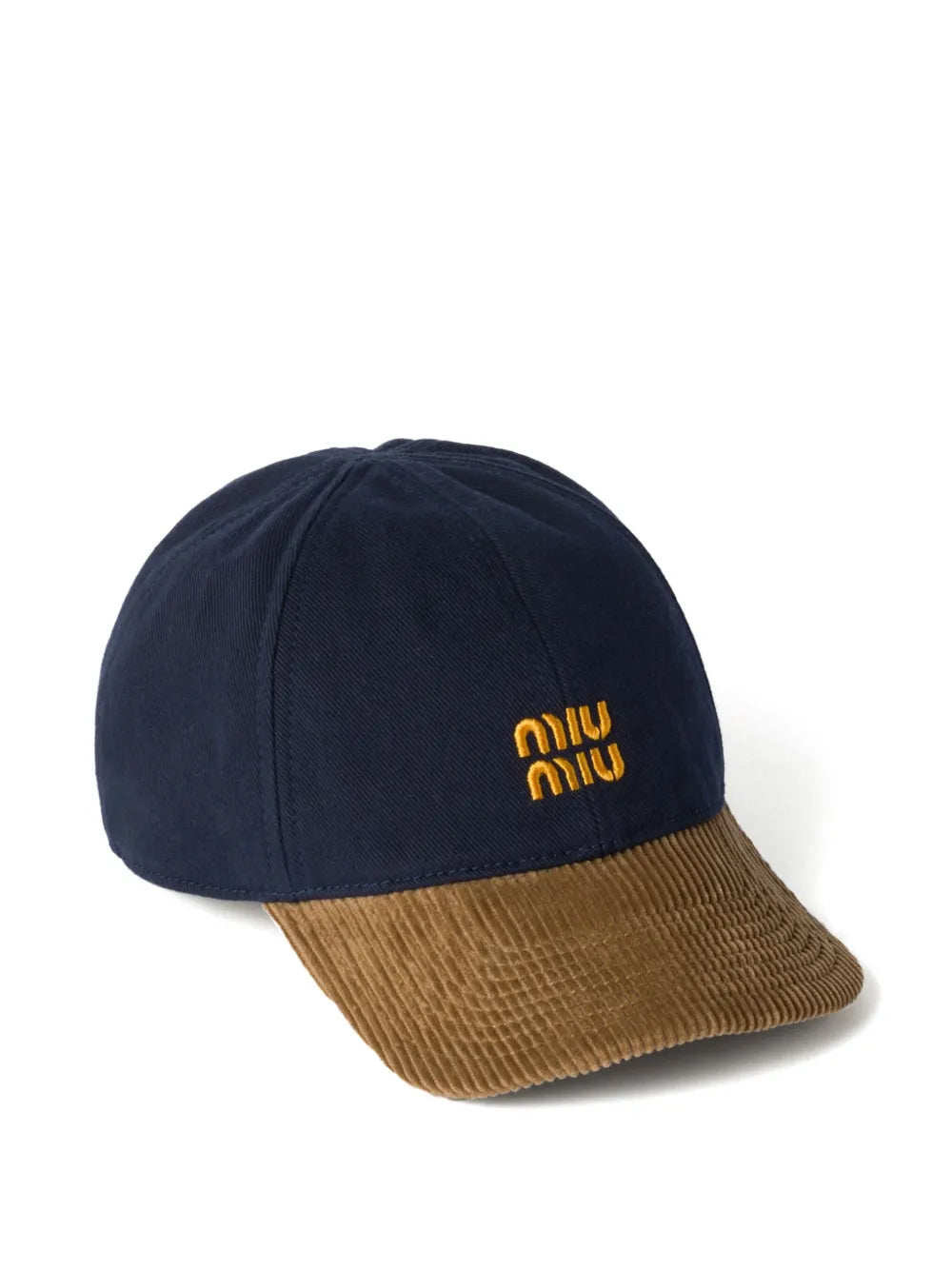 Miu Miu corduroy panel baseball cap