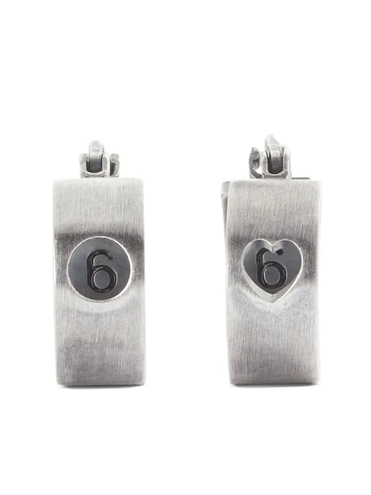 MM6 Maison Margiela Numeric hoop earrings
