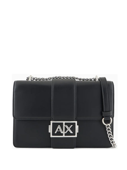 Armani Exchange logo plaque crossbody bag
