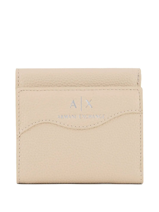 Armani Exchange logo stamp wallet