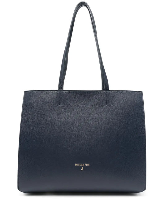 Patrizia Pepe hammered leather tote bag