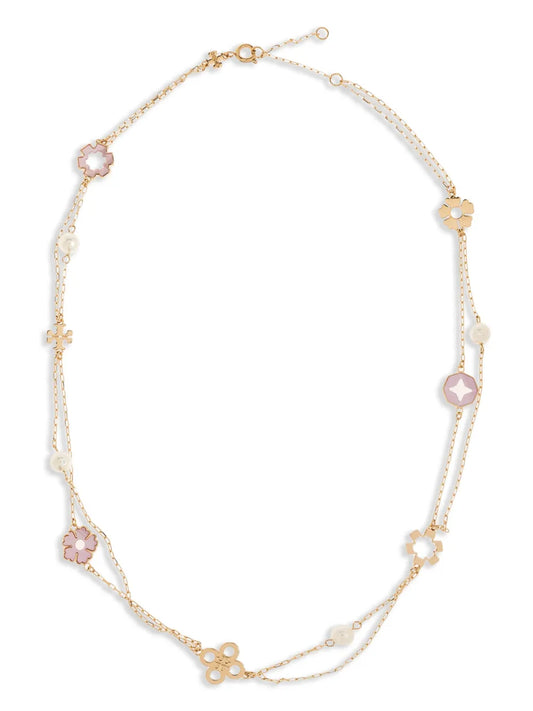 Tory Burch double chain necklace