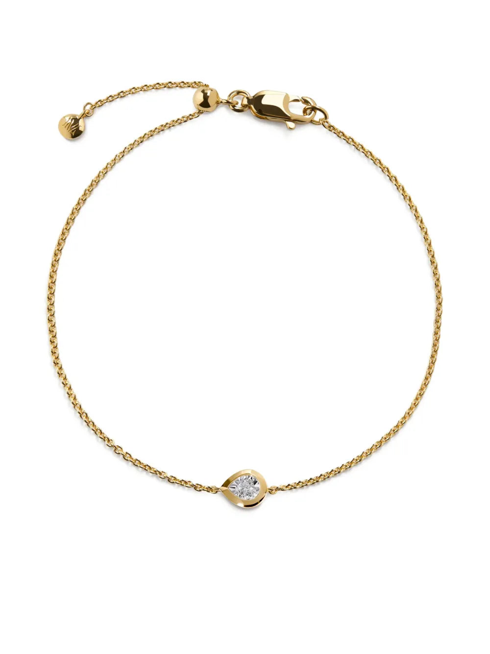 Monica Vinader Pear Diamond bracelet