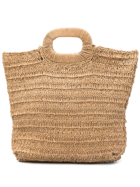 Seventy interwoven design tote bag
