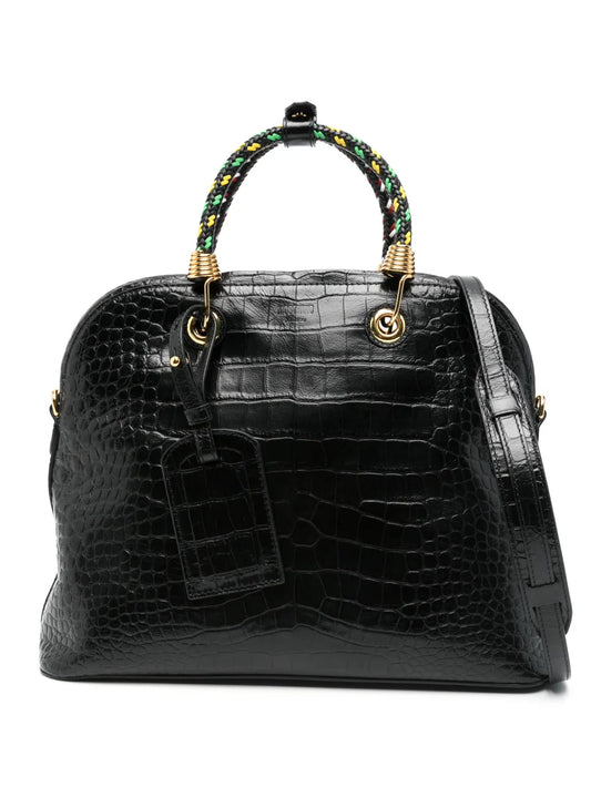 Moschino crocodile effect tote bag