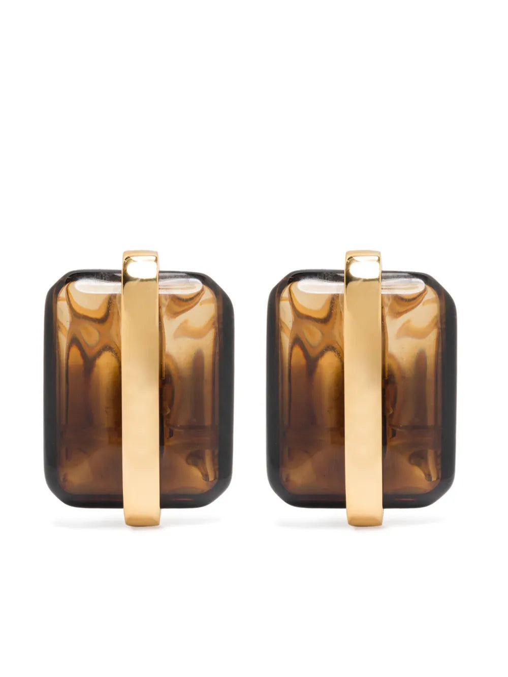 Jil Sander gradient effect earrings