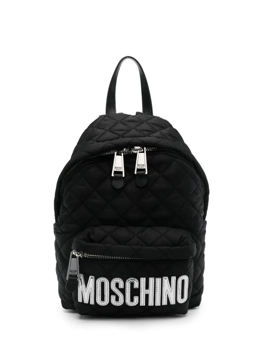 Moschino quilted logo backpack