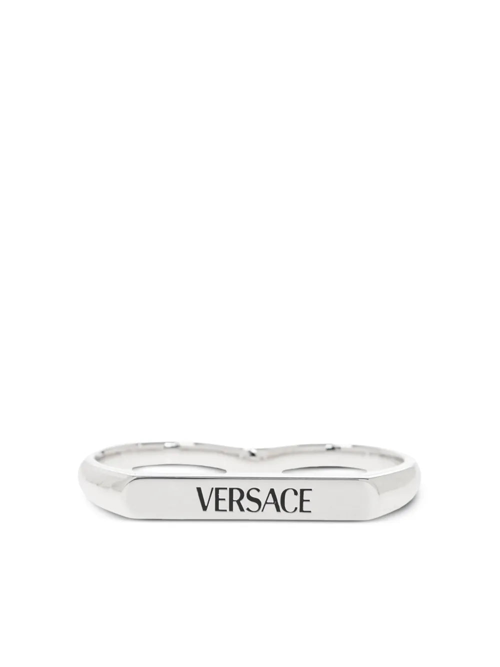 Versace logo engraved ring