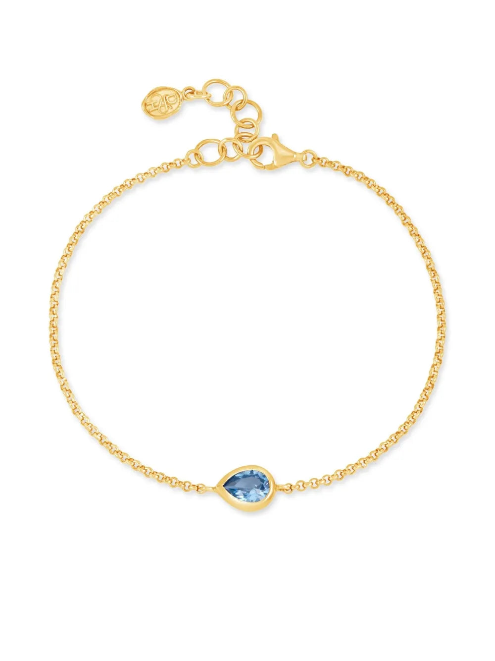 DOWER AND HALL Pear Chain bracelet