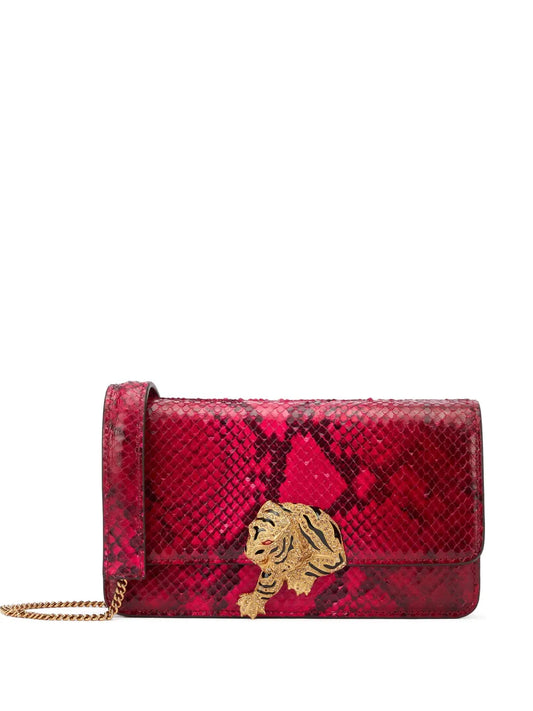 Roberto Cavalli snake print shoulder bag