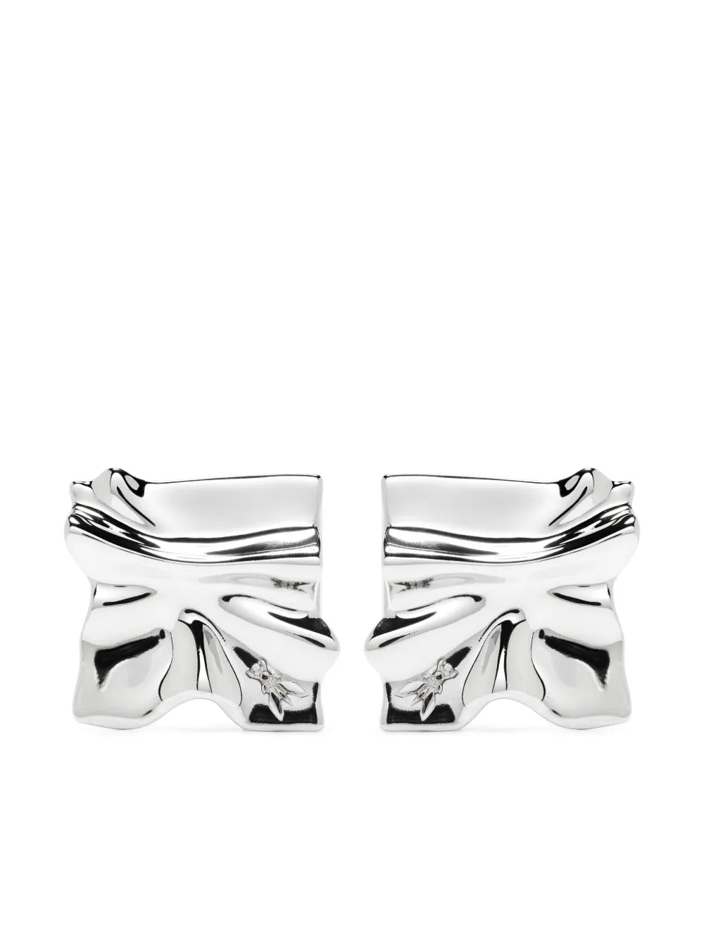Patrizia Pepe crinkled earrings