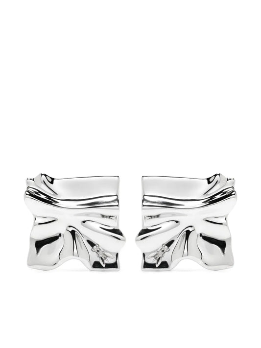 Patrizia Pepe crinkled earrings