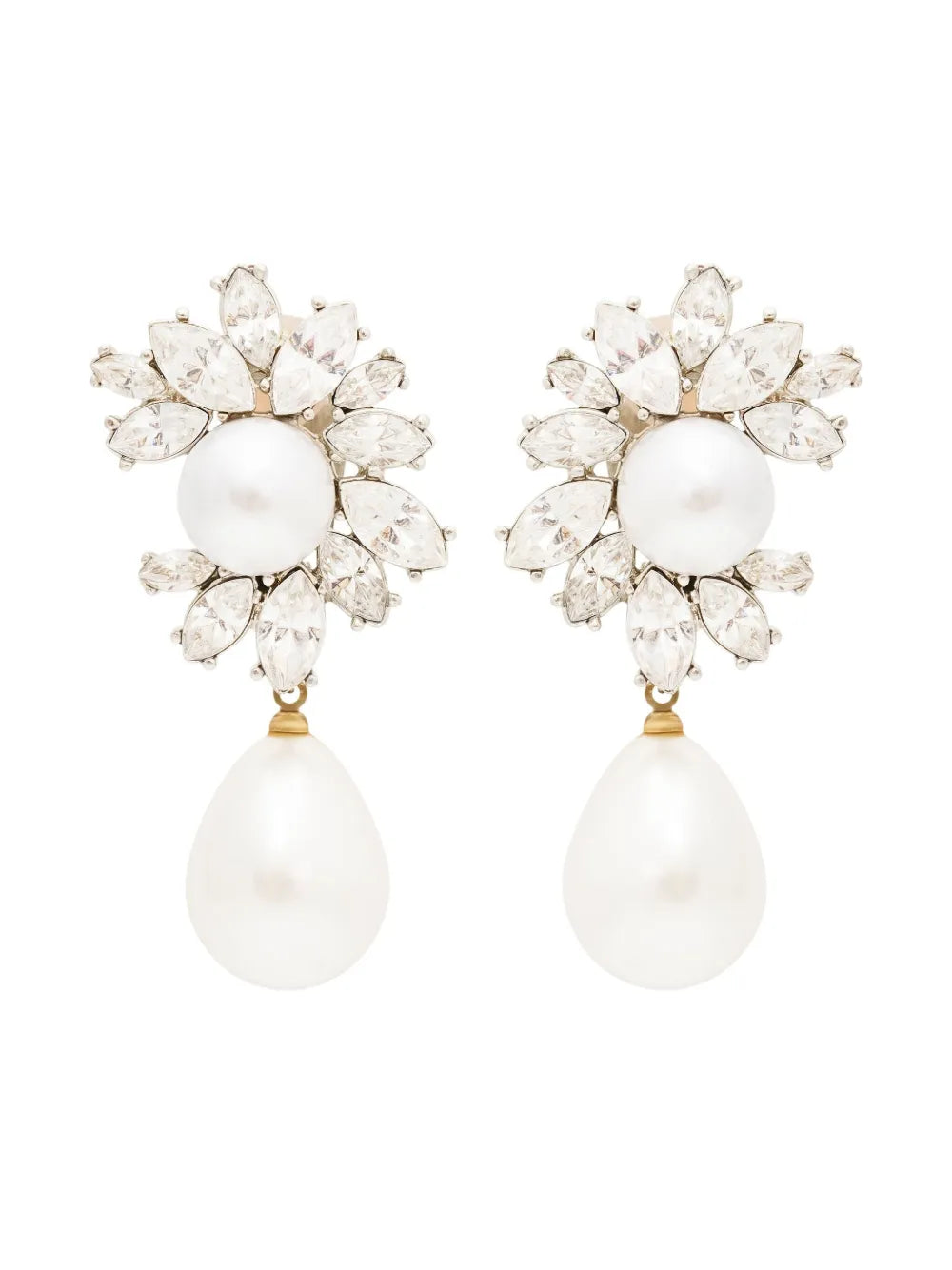 Kenneth Jay Lane pearl detailing earrings