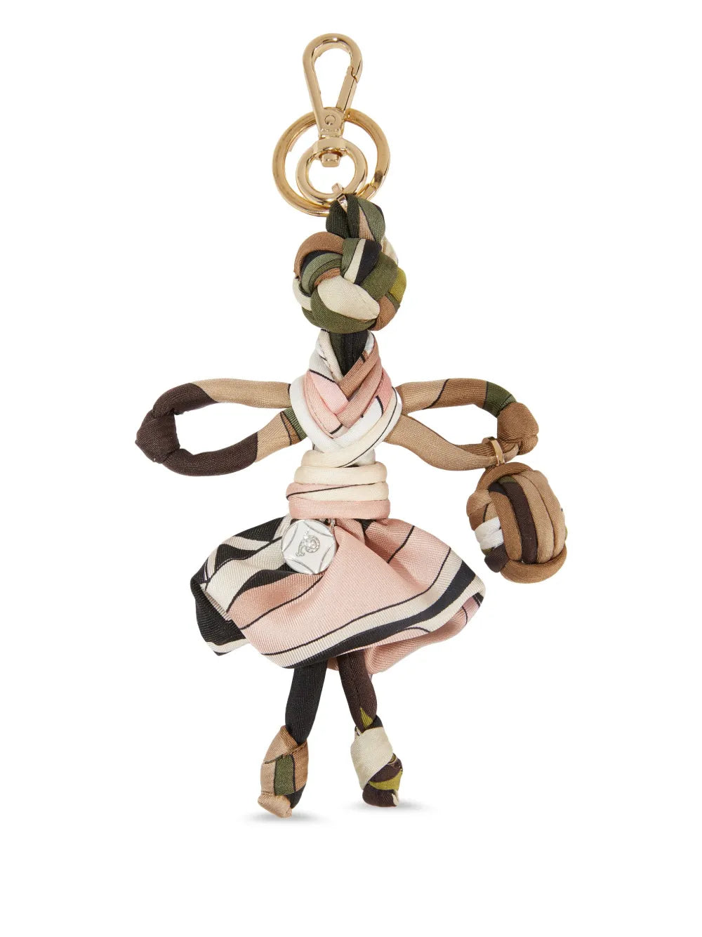 PUCCI Iride print silk keychain