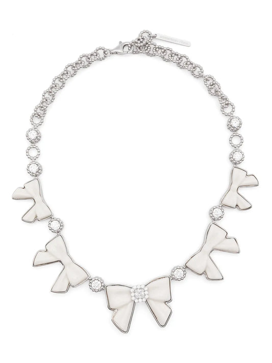 YVMIN bow detail necklace