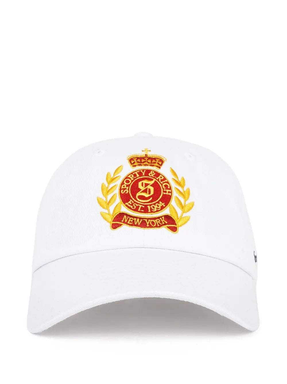 Sporty & Rich crest embroidered baseball cap