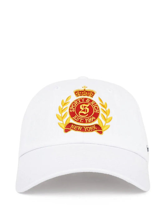 Sporty & Rich crest embroidered baseball cap