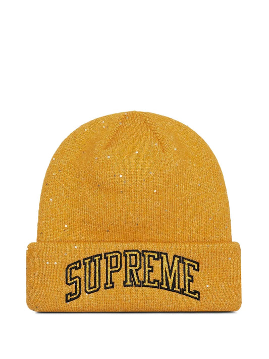 Supreme New Era Metallic Arc beanie hat