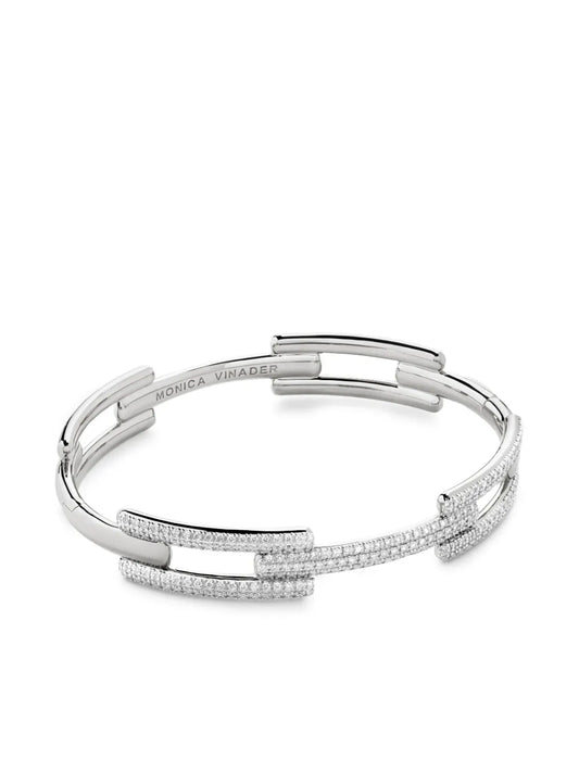 Monica Vinader Signature Link diamond bracelet