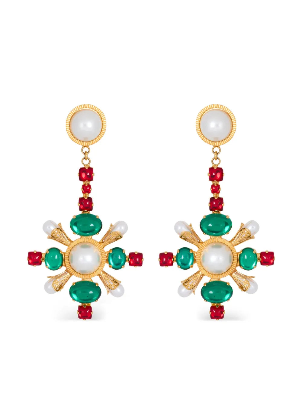 Balmain Baroque pendant earrings