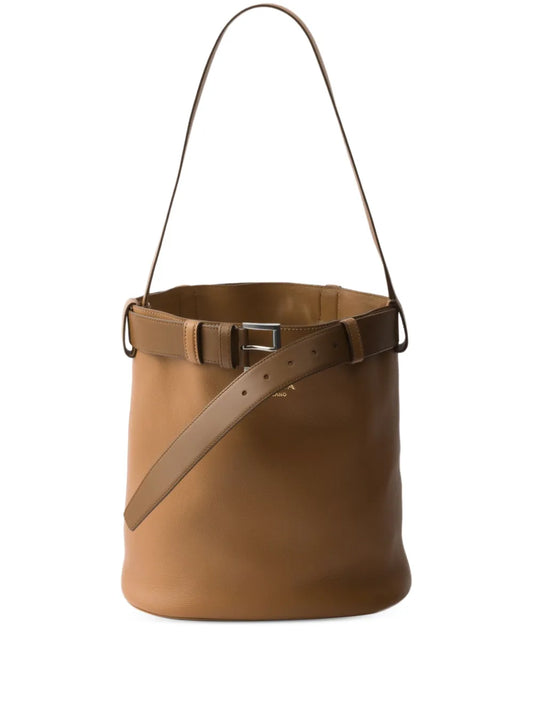Prada buckled bucket bag
