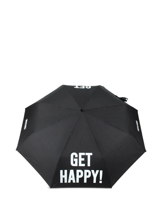 Moschino slogan print compact umbrella