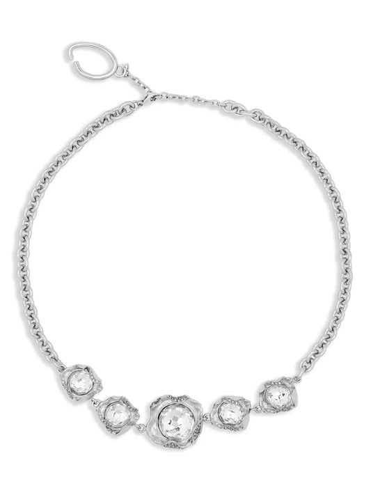 Oscar de la Renta crystal embellished necklace