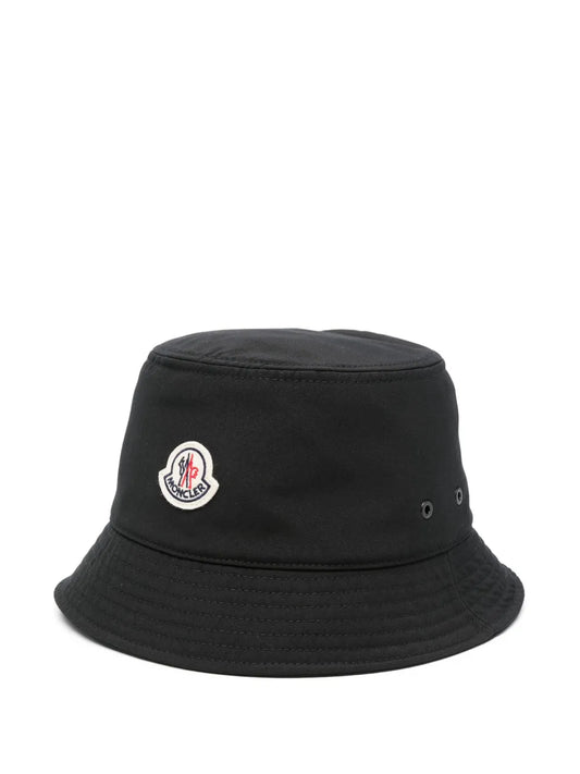Moncler logo patch bucket hat
