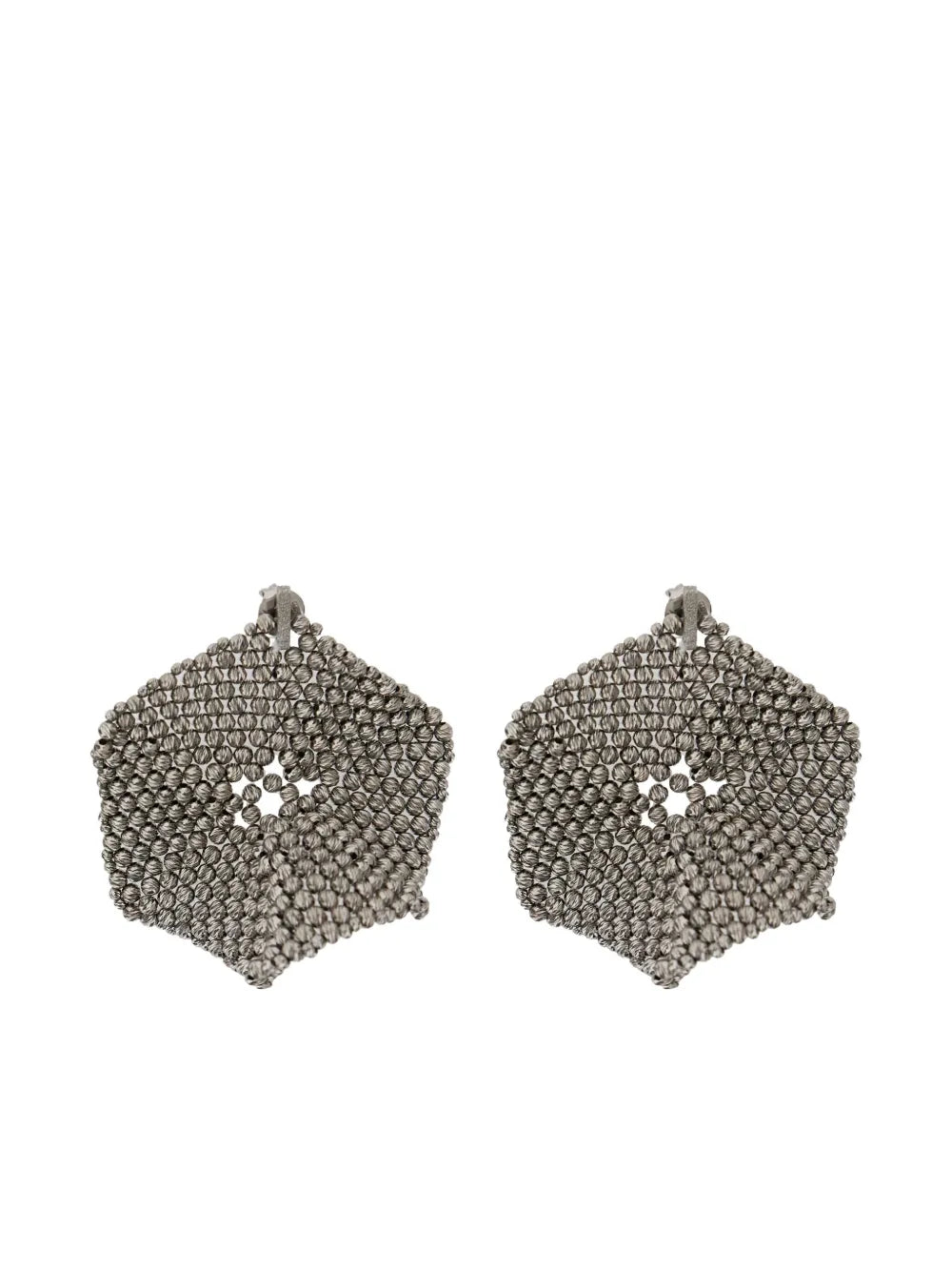 Brunello Cucinelli hexagon shape earrings