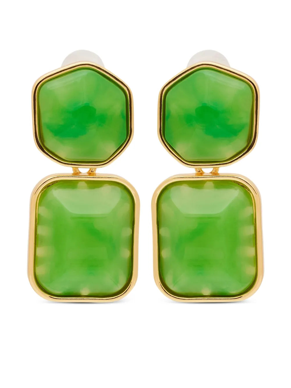 Kenneth Jay Lane Jade drop earrings