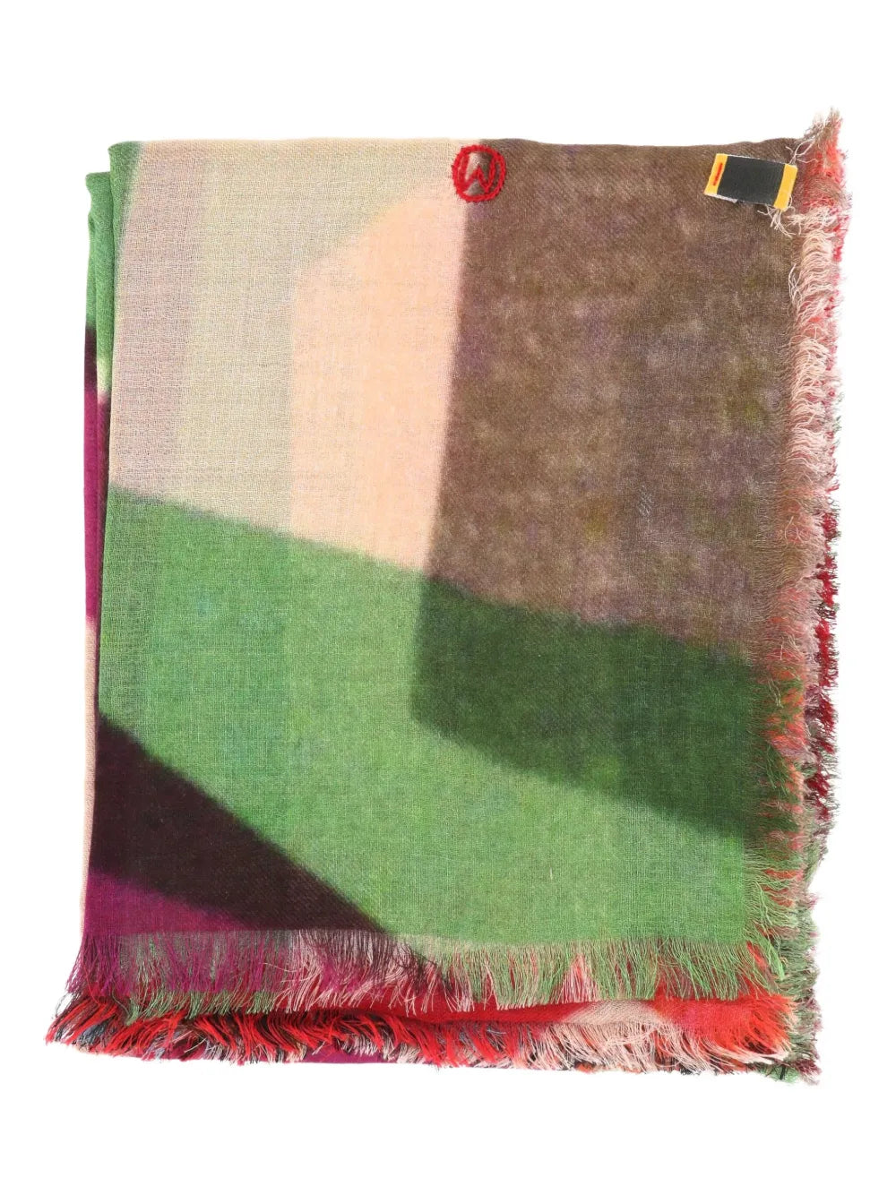 TALKING WALLS geometric print scarf