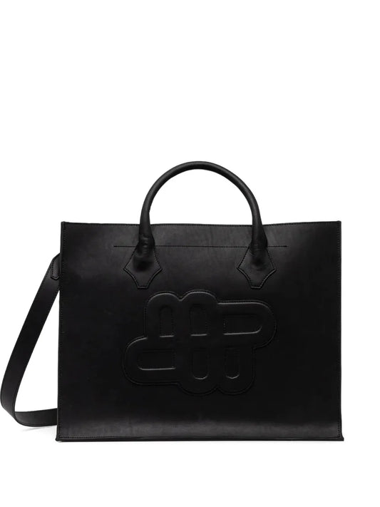 MUNTHE Franci logo embossed tote bag
