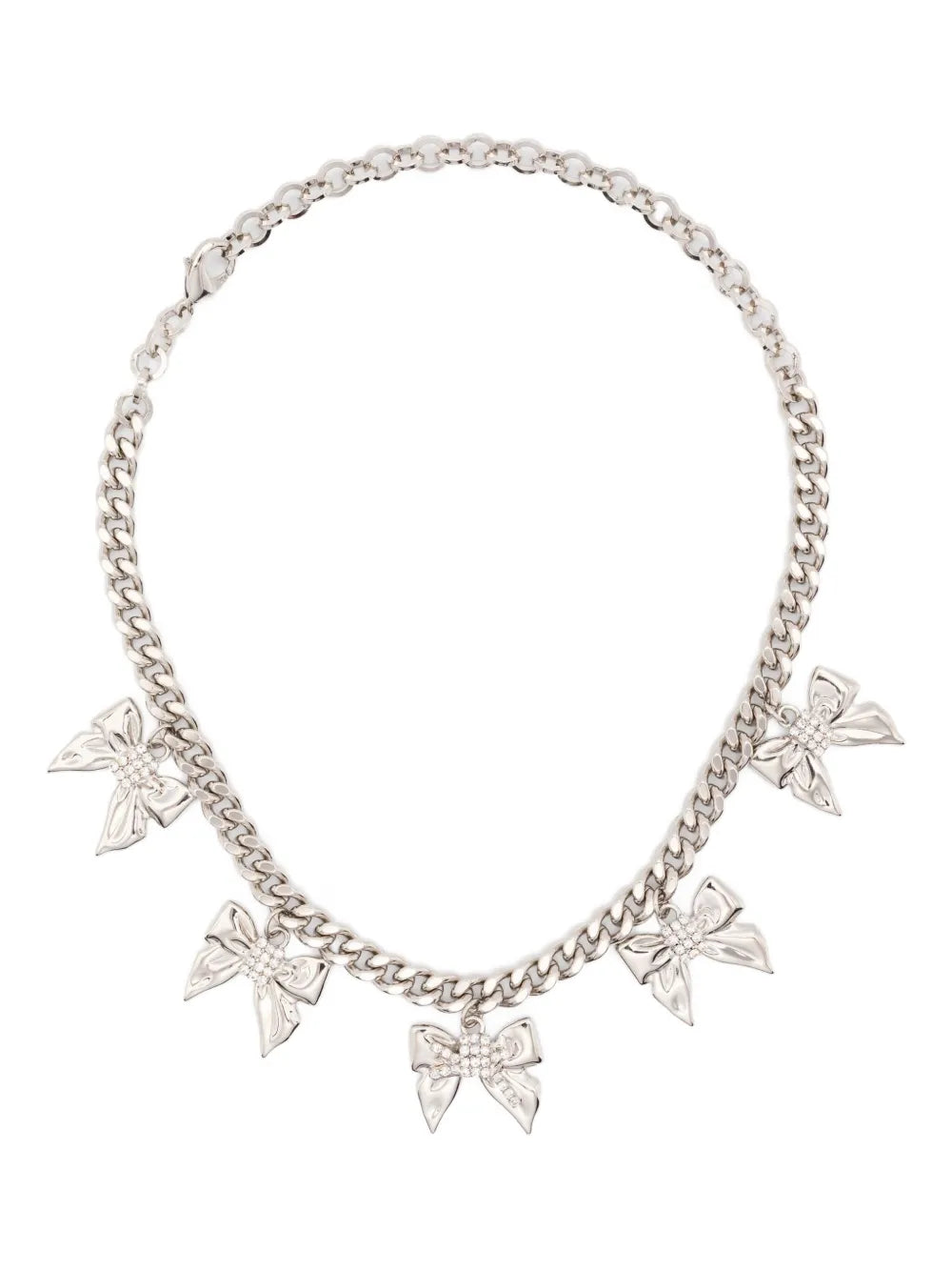 Alessandra Rich bow embellished necklace