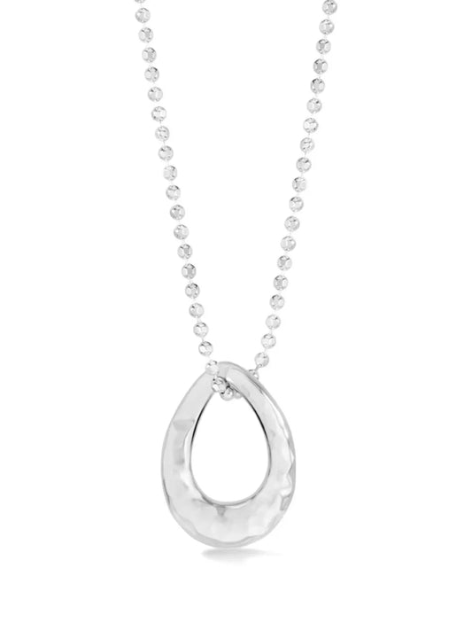 DOWER AND HALL Entwined oval pendant necklace