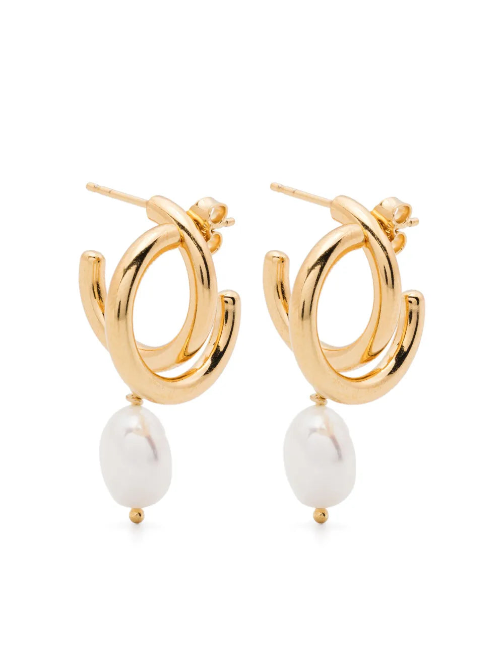 Wouters & Hendrix pearl embellished hoop earrings