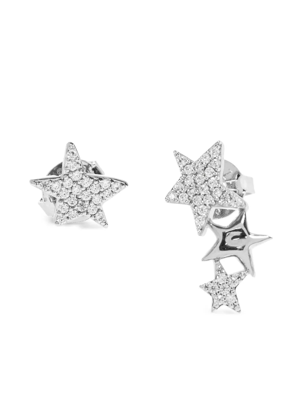 Zadig&Voltaire star shaped crystal embellished earrings