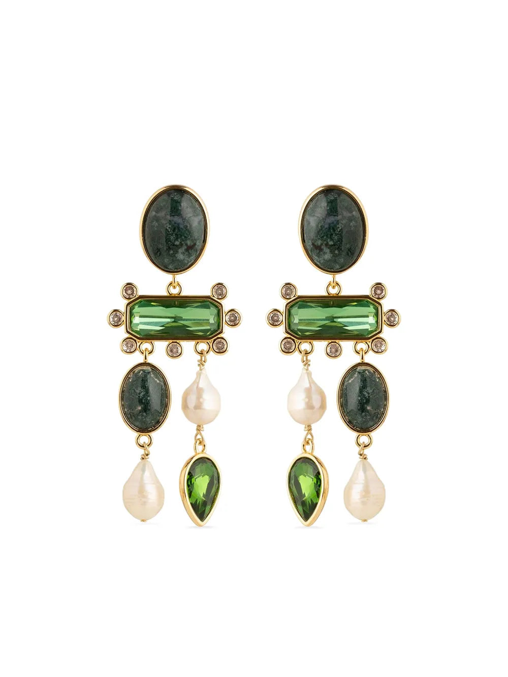 Mignonne Gavigan stone embellished drop earrings