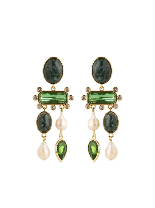Mignonne Gavigan stone embellished drop earrings