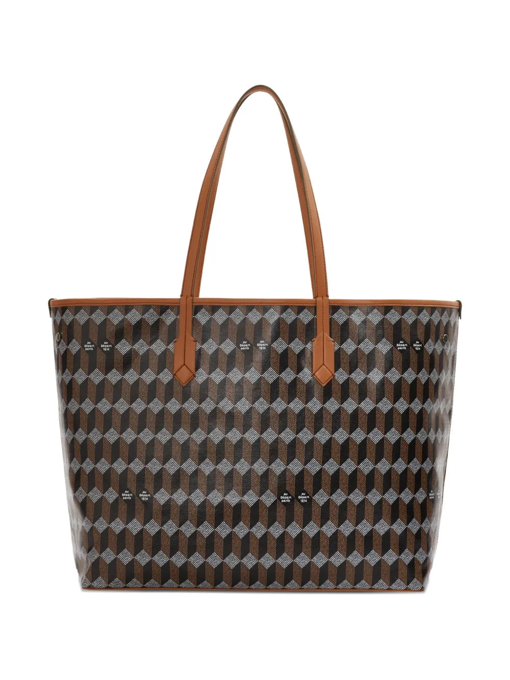 Au Départ geometric pattern tote bag