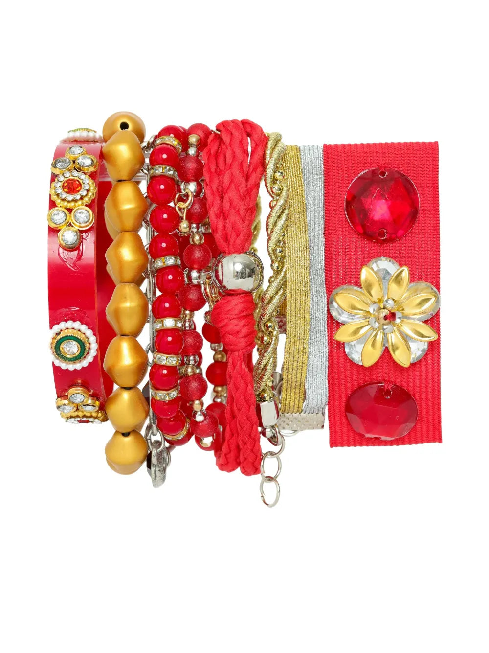 Amir Slama beaded flower charms bracelet