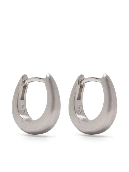 Tom Wood satin huggie earrings