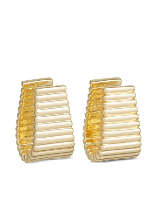 Roxanne Assoulin ribbed hoop earrings