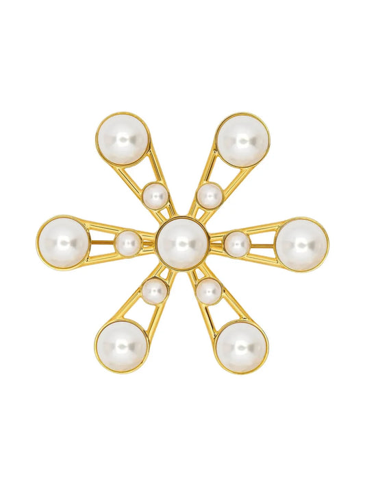 Oscar de la Renta pin fastening brooch