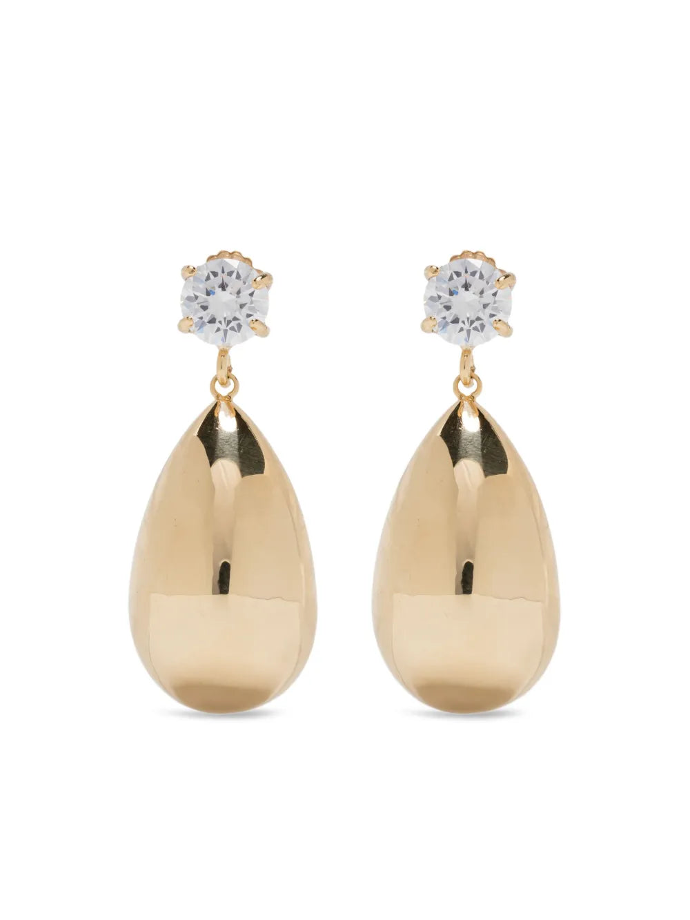 Magda Butrym teardrop shaped crystal earrings