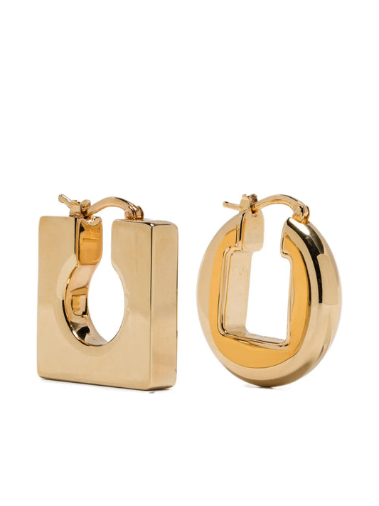 Jacquemus The Ronde Carre hoop earrings