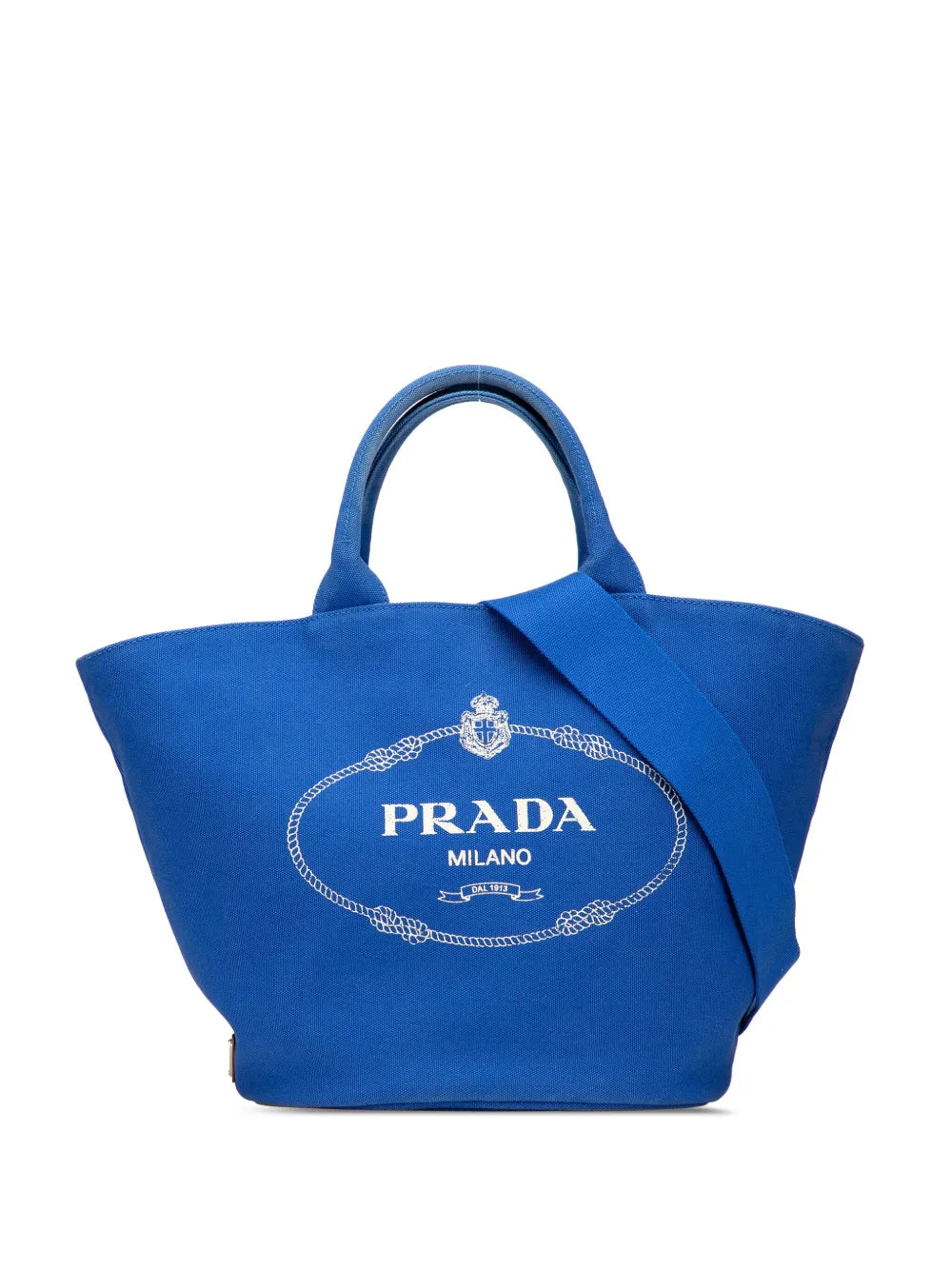 Prada 2013 2025 Medium Canvas Canapa Logo Convertible Shopping Tote satchel