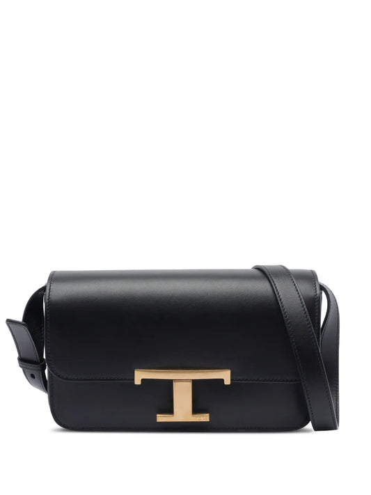 Tod's T logo calfskin cross body bag